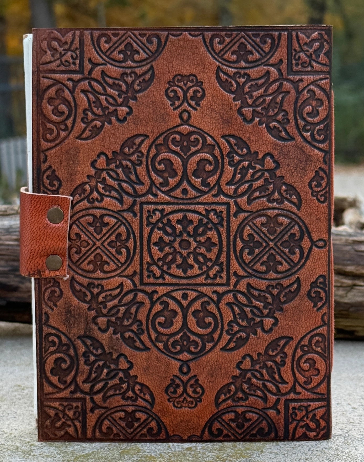 Handmade Tree of Life Embossed Leather Journal