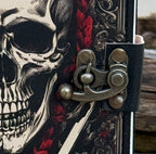 Handmade Skull Embossed Leather Journal