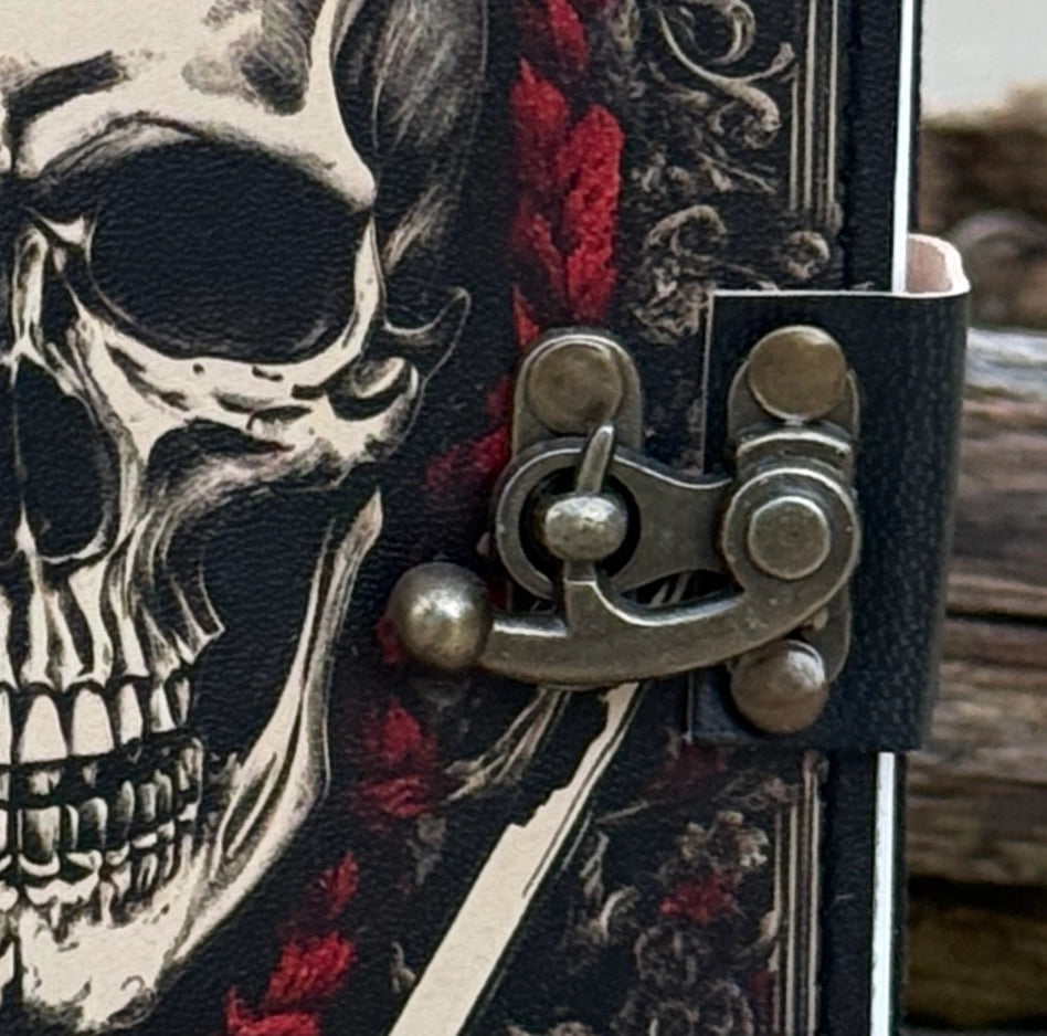 Handmade Skull Embossed Leather Journal