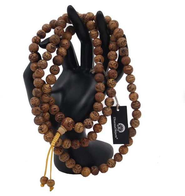 Natural Genuine Bodhi Seed Prayer Mala 108 Beads - DharmaObjects