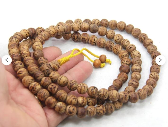 Natural Genuine Bodhi Seed Prayer Mala 108 Beads - DharmaObjects