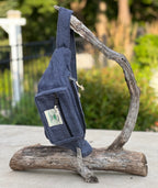 Boho Style Hemp Fanny Pack – Handmade Adjustable Waist & Crossbody Bag