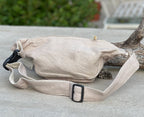 Boho Style Hemp Fanny Pack – Handmade Adjustable Waist & Crossbody Bag