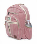 KayJayStyles Red Stripe Hemp Nepal Backpack – Handmade Large Multi-Pocket Bag