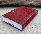 Handmade Hamsa Embossed Leather Journal