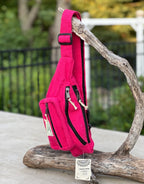 Boho Style Hemp Fanny Pack – Handmade Adjustable Waist & Crossbody Bag