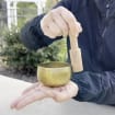 Tibetan Palm Size Singing Bowl Complete Set ~ For Mindfulness Meditation, Chakra Healing, Yoga