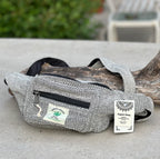 Boho Style Hemp Fanny Pack – Handmade Adjustable Waist & Crossbody Bag