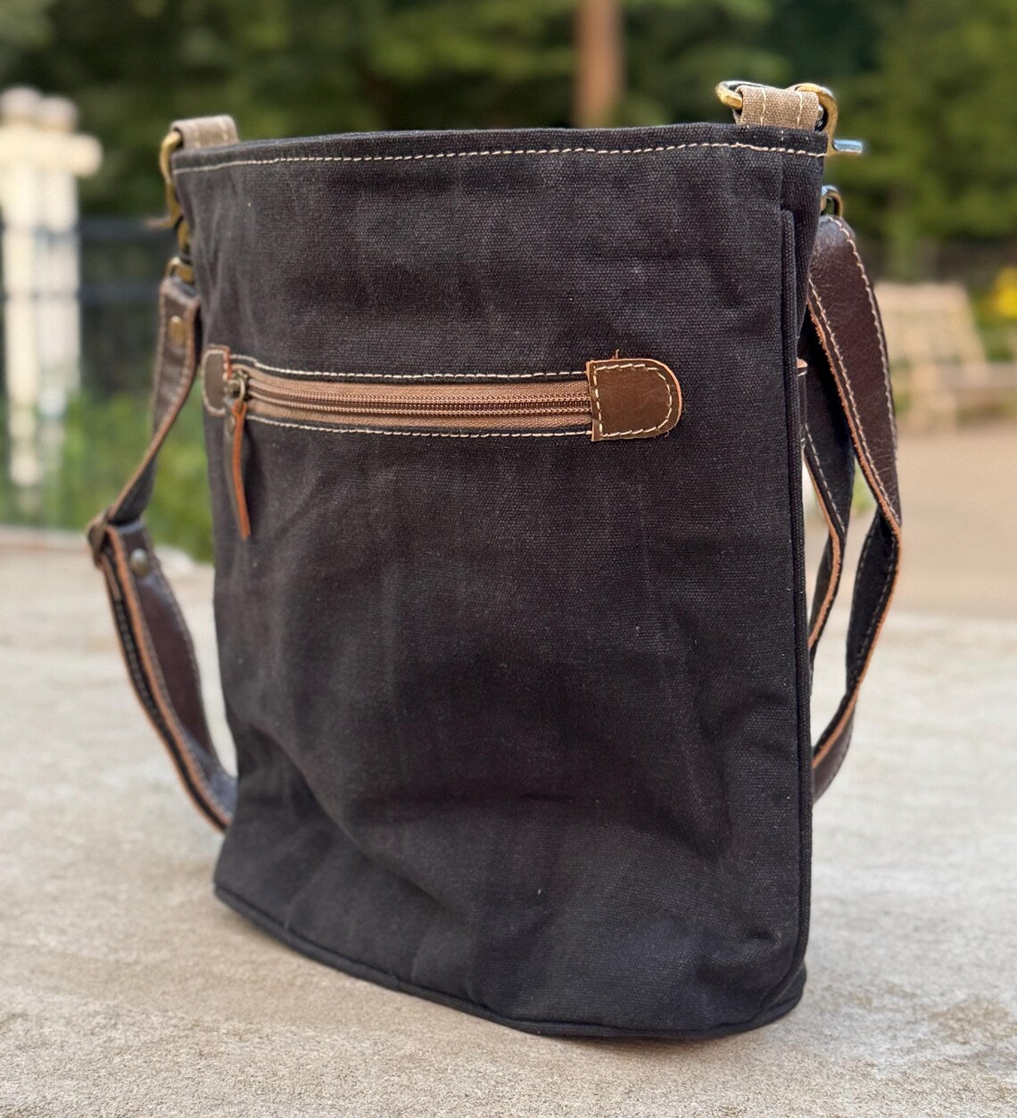 Repurposed Military Canvas Rustic Deer Bag - DharmaObjects
