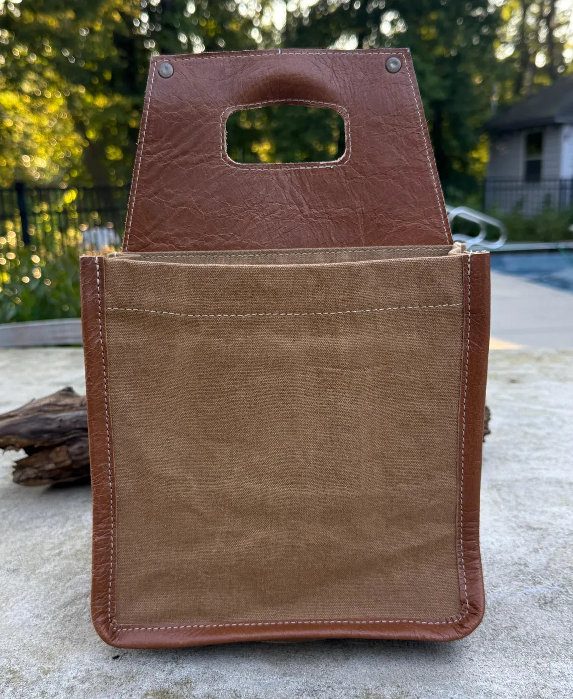 Repurposed Military Canvas Beer Caddy: Rustic Beer Lover Gift - DharmaObjects