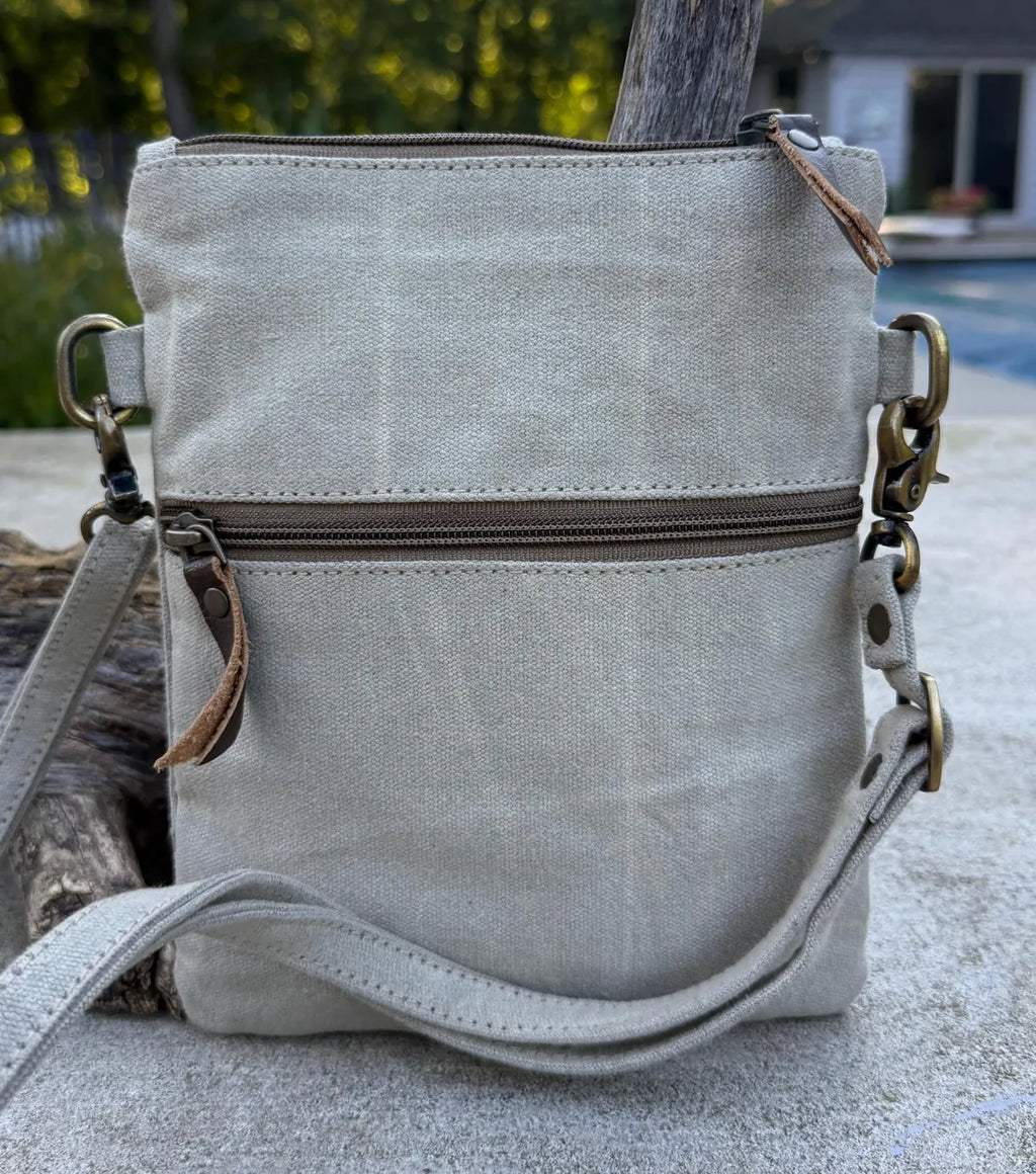 Flower Small Military Canvas Bag - DharmaObjects