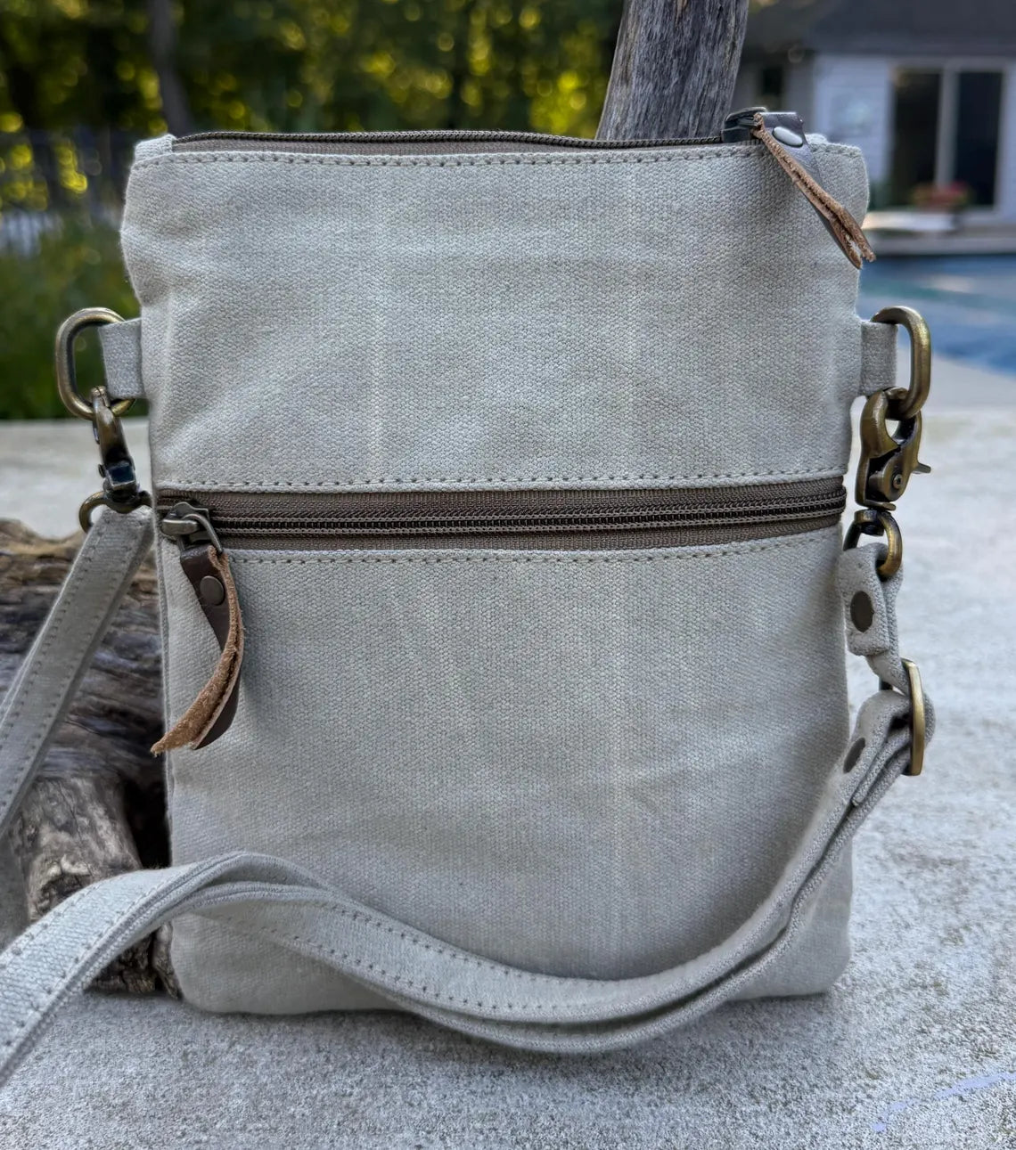 Flower Small Military Canvas Bag - DharmaObjects