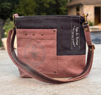 Queen Bee Rustic Upcycled Military Canvas Bag - DharmaObjects