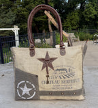 Upcycled Military Canvas Tent Tote - DharmaObjects
