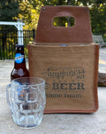 Repurposed Military Canvas Beer Caddy: Rustic Beer Lover Gift - DharmaObjects