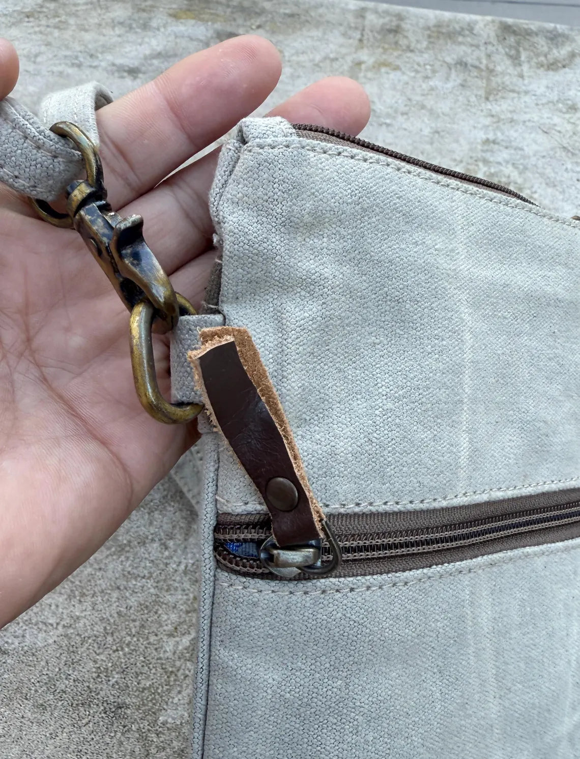 Flower Small Military Canvas Bag - DharmaObjects