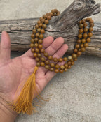 Wood Jasper 108 Bead Mala • Hand-Knotted Meditation Prayer Beads • Yoga Jewelry • Spiritual Healing Gemstone Necklace Gift - DharmaObjects