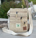 Handmade Hemp Crossbody Bag: Vegan Travel Sling Purse