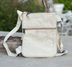 Handmade Hemp Crossbody Bag: Vegan Travel Sling Purse