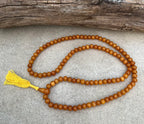 Cpoal Amber Mala Beads for Meditation & Yoga – Multi-Strand Buddhist Prayer Mala