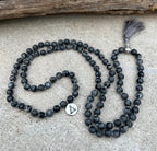 Labradorite Mala 108 Beads – Hand Knotted Gemstone Meditation Prayer Necklace