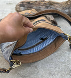 Upcycled Bicycle Military Canvas Bag - DharmaObjects