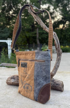 Upcycled Bicycle Military Canvas Bag - DharmaObjects