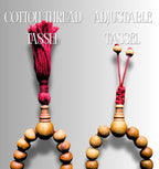 Sandalwood Carnelian Mala - DharmaObjects