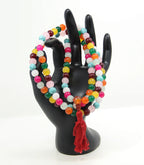 Tibetan 108 Beads Meditation Healing Chakra Stone Mala With Pouch - DharmaObjects