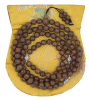 Tibetan Buddhist Meditation 108 Beads Nyatoh Wood Mala for Compassion