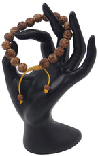 Tibetan Buddhist Bodhi Seed 18 Beads Adjustable Mala Bracelet Free Pouch