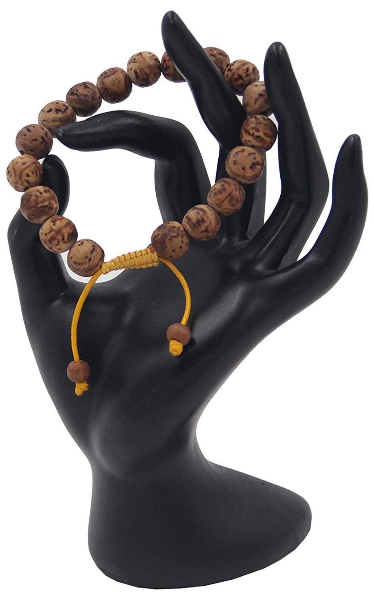 Tibetan Buddhist Bodhi Seed 18 Beads Adjustable Mala Bracelet Free Pouch
