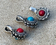 Tibetan Mala Prayer Beads Clip On Decoration Marker Beads 3pcs Set