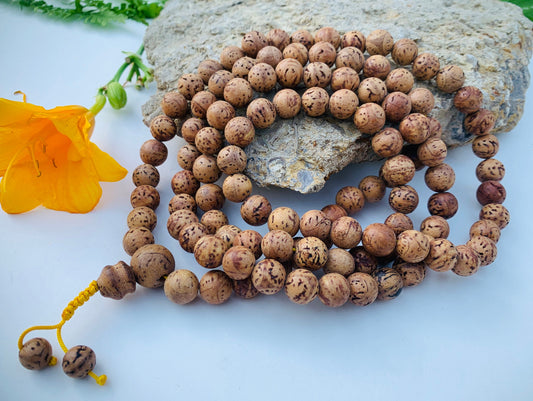 Tibetan Buddhist Copal Honey Amber 108 Beads Mala Prayer Beads