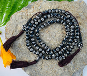 Hindu Om Aum Full 108 Beads Mala With Counter Meditation and Yoga
