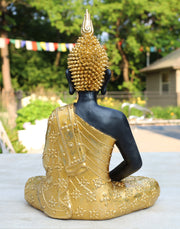 Large Buddha Statue Meditating Mindfulness Peace Harmony 16 Inches Tall