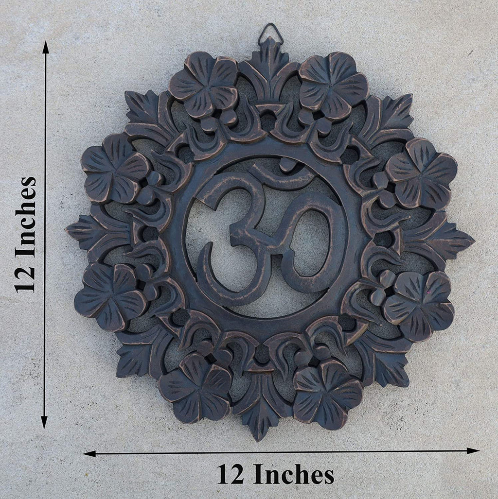 Handcrafted Om Symbol For Home Living Yoga Room Wall Mounted Art Decor Hanging