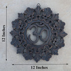 Handcrafted Om Symbol For Home Living Yoga Room Wall Mounted Art Decor Hanging