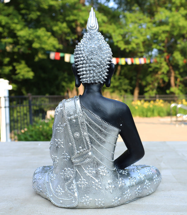 Large Buddha Statue Meditating Mindfulness Peace Harmony 16 Inches Tall