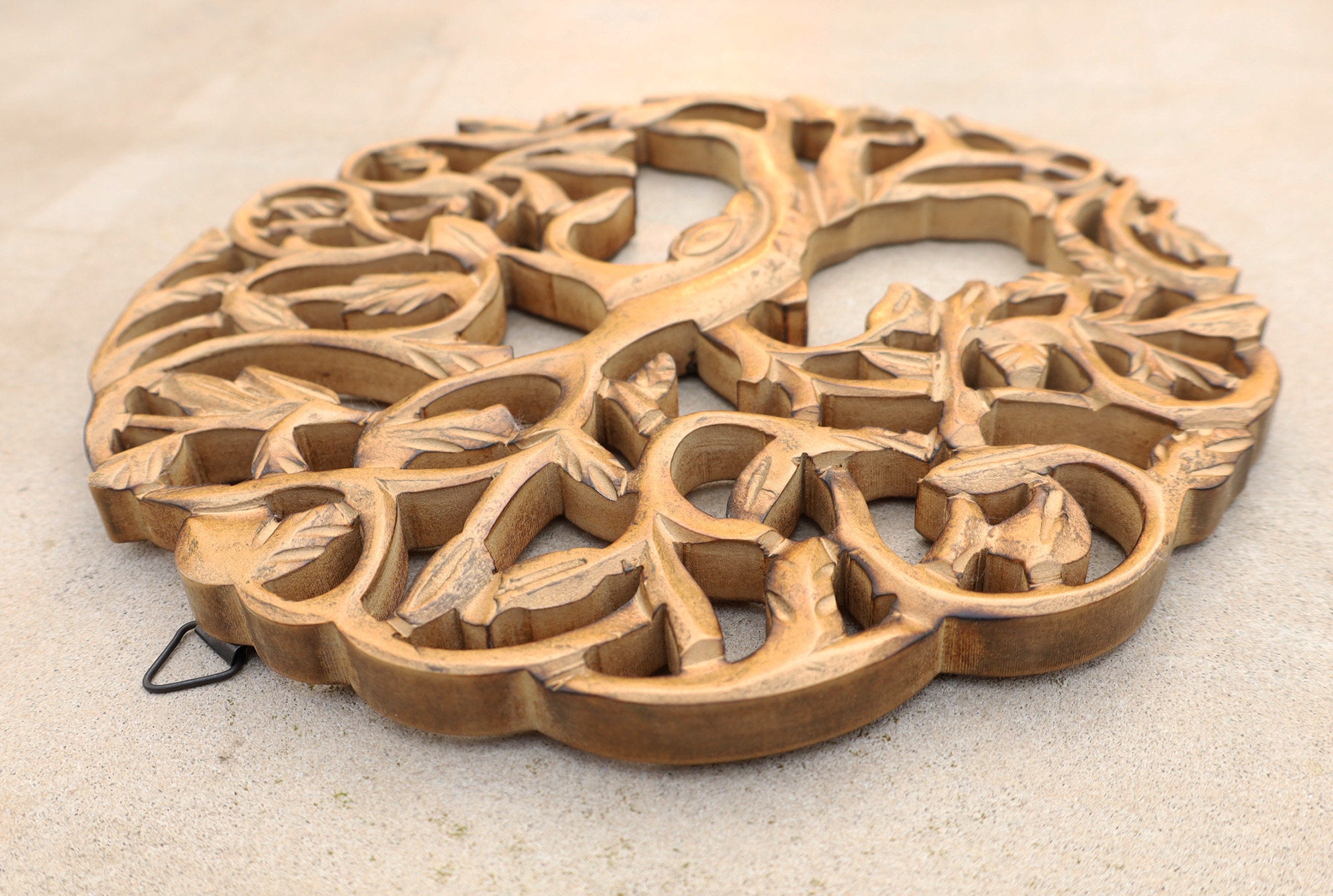 Handcrafted Wooden Celtic Tree Of Life Wall Art Decor Hanging