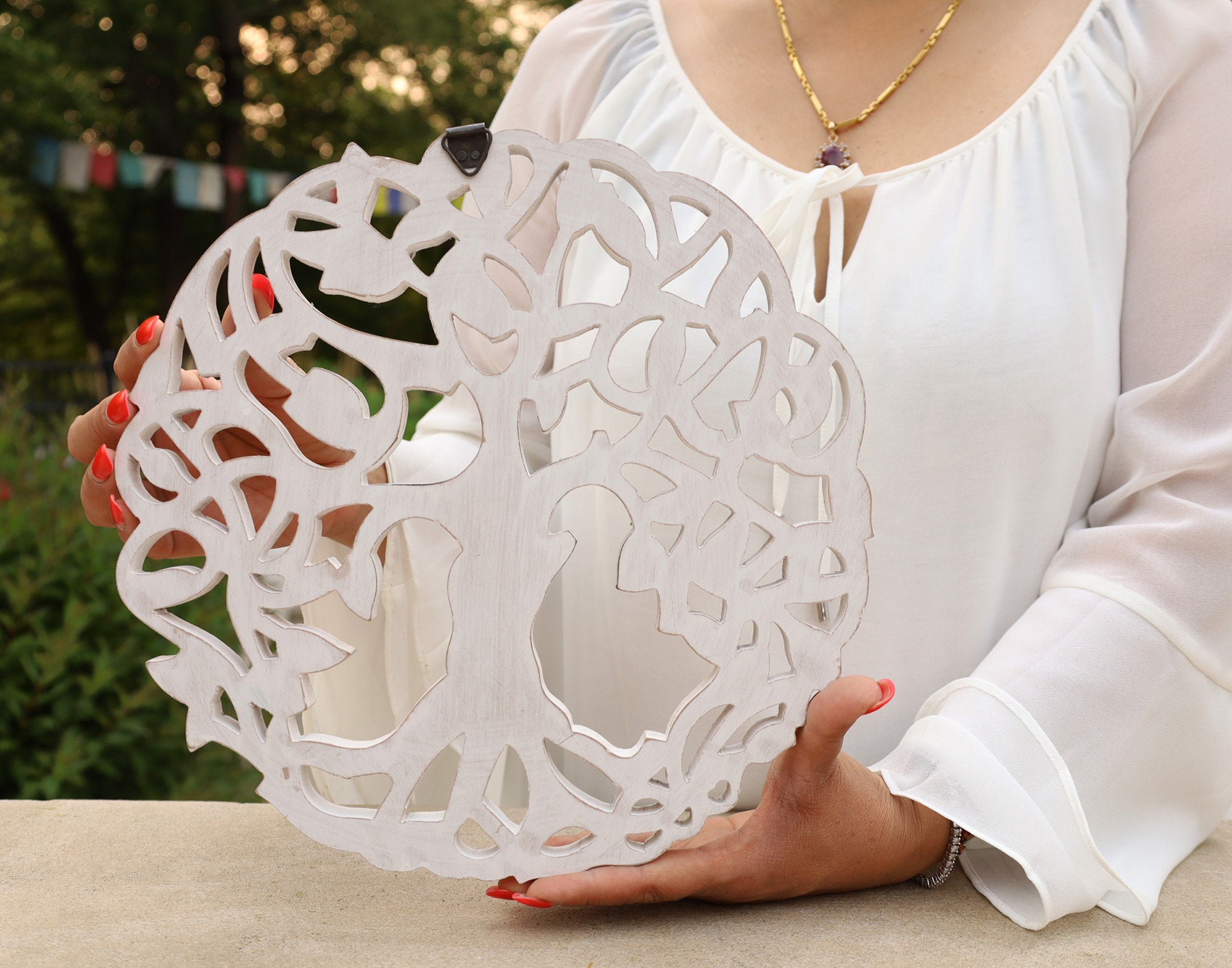 Handcrafted Wooden Celtic Tree Of Life Wall Art Decor Hanging