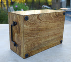 Large Premium Hand Carved Lotus Wooden Keepsake Storage Box