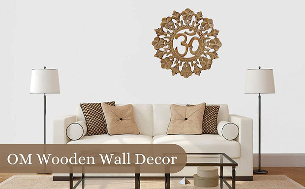 Handcrafted Om Symbol For Home Living Yoga Room Wall Mounted Art Decor Hanging