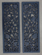 Handcrafted Set Of 2 Large Wood Wall Panels For Home Décor Hanging Art 12" X 35.5" - DharmaObjects