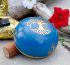 Tibetan Tree Of Life Singing Bowl Set 4" | Handmade Meditation Bowl with Mallet & Cushion for Yoga, Mindfulness & Spiritual Healing - DharmaObjects