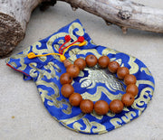 Tibetan Rare To Find Buddhist Meditation Nepal Bodhi Seed Wrist Mala / Free Mala Bag