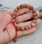 Tibetan Buddhist Bodhi Seed 18 Beads Adjustable Mala Bracelet Free Pouch
