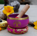 Singing Bowl Complete Set Tree Of Life ~ For Meditation, Yoga, Spiritual Healing and Mindfulness ~ Medium - DharmaObjects