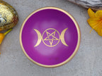 Tibetan Singing Bowl Triple Moon Complete Set ~ For Meditation, Yoga, Spiritual Healing and Mindfulness ~ Medium