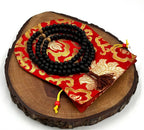 Tibetan Buddhist Genuine Sandal Wood Mala / Rosary 108 Beads / Free Silk Pouch - DharmaObjects